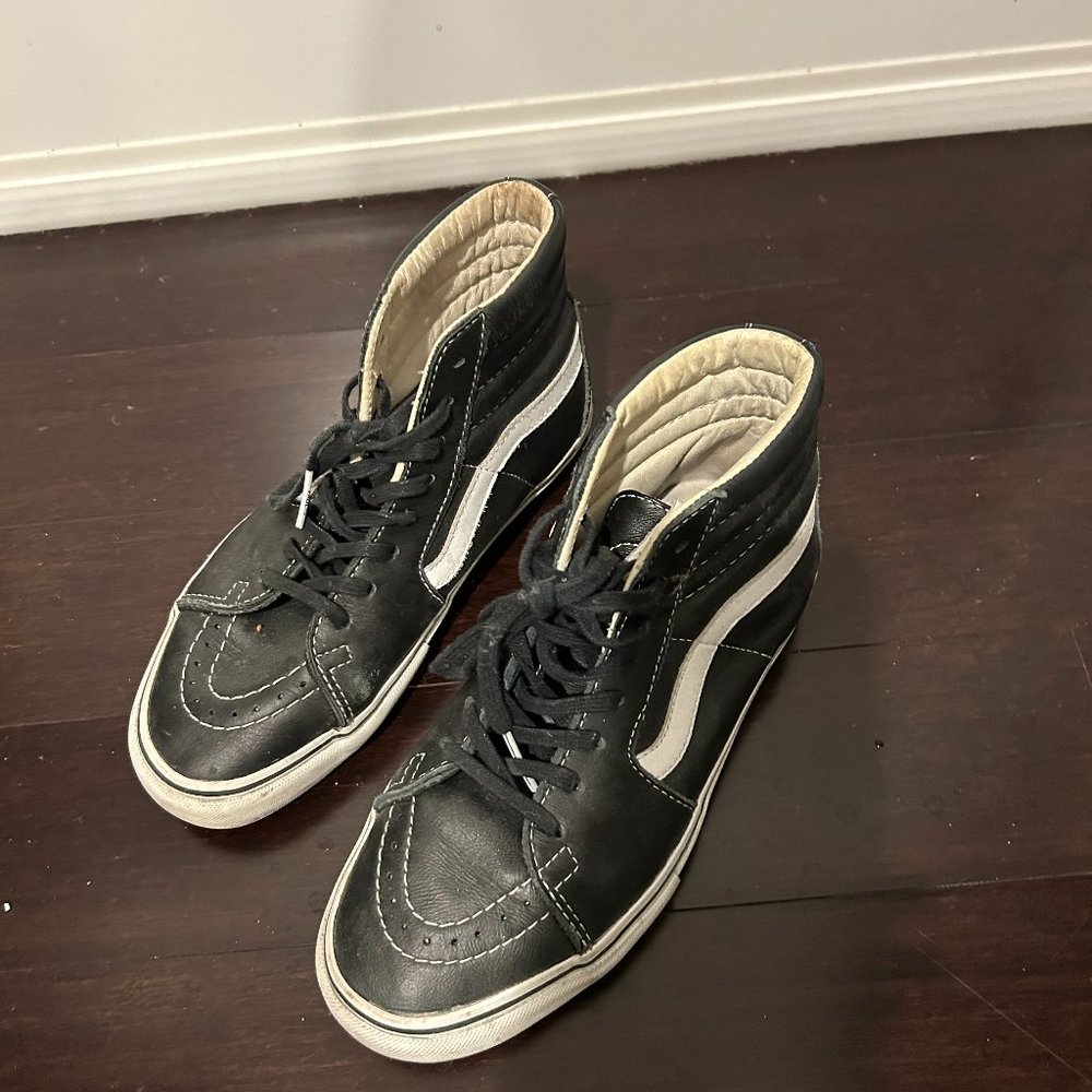 Leather Vans Hi-Tops